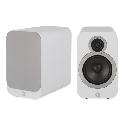 Q Acoustics 3020i arktická biela (​Kompaktní regálová reprosoustava s neuvěřitelným poměrem kvality a ceny, vhodná pro stereo i domácí kino. Cena za pár.)