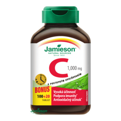 Jamieson Vitamin C 1000mg s postupným uvolňováním 120 tablet
