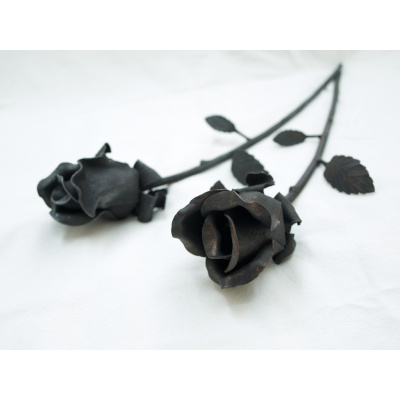 Kovaná růže - mini Černá kovářská