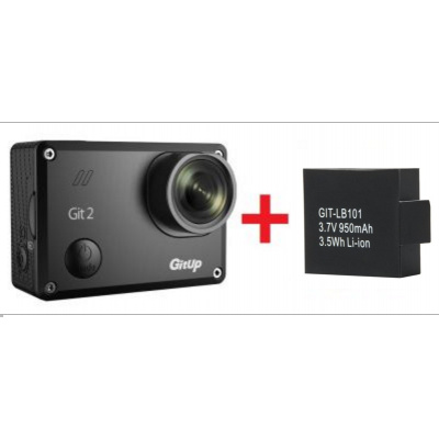 Sportovní kamera GitUp™ GIT2 Oficiální distribuce! varianty: Černá + další baterie Pro Packing s českým menu
