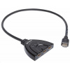 Manhattan HDMI přepínač, 3-Port HDMI Switch, 1080p, černá 207843