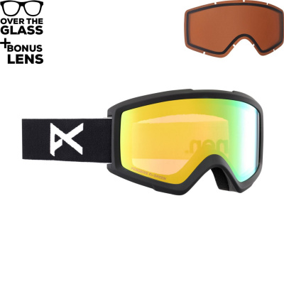Snowboardové brýle Anon Helix 2.0 black | perceive variable green+amber 24 - Odesíláme do 24 hodin