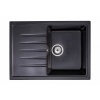 Žulový dřez s kratším odkapem GRANISIL LAGO 680.0 Barva: černý granit