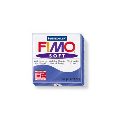 Modelovacia hmota FIMO Soft termotvrdnúca - 56 g - Tmavě modrá (kreatívne potreby)
