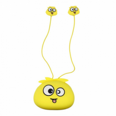 YLFASHION Earphones JELLIE MONSTER Deman YLFS-01 Jack 3,5mm yellow 448652