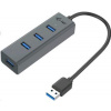 i-tec USB 3.0 Metal pasivní 4 portový HUB - U3HUBMETAL403