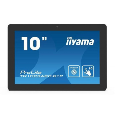 iiyama ProLite TW1023ASC-B1P - LED monitor - 10.1" - stacionární - dotykový displej - 1280 x 800 - IPS - 450 cd/m2 - 1000:1 - 25 ms - HDMI - reproduktory - černá, matná, TW1023ASC-B1P