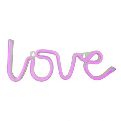Forever dekorativní LED neon nápis Love, růžová RTV100208