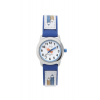 Dětské modré čitelné hodinky JVD basic J7109.2 s barevnými pastelkami
