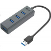 i-tec USB-C Metal 4-portový HUB, 4x USB 3.0 - C31HUBMETAL403