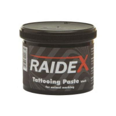 Barva/pasta tetovací RAIDEX, 600 g, černá na zvířata