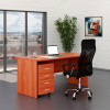 Rauman Sestava kancelářského nábytku SimpleOffice 1, 160 cm, třešeň