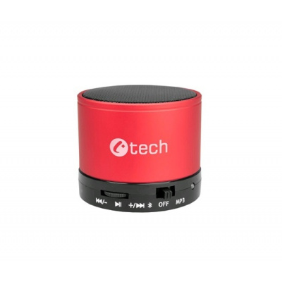 C-TECH repro SPK-04R, bluetooth, červené