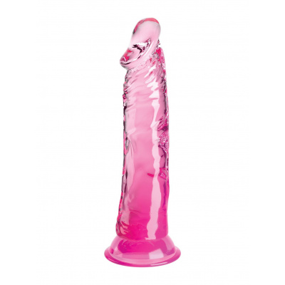 Pipedream King Cock Clear 8 Inch - Pink