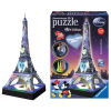 RAVENSBURGER Svítící 3D puzzle Noční edice Eiffelova věž Disney 216 dílků