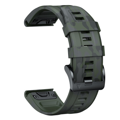 X-SITE Řemínek pro Garmin Forerunner 735XT 26mm army green camouflage