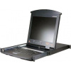 ATEN 8-port KVM PS/2, OSD, DualRail, 17" LCD, touchpad, klávesnice