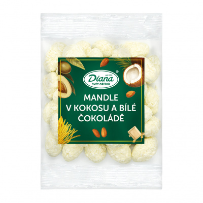 Diana Company Mandle v kokosu a bílé čokoládě 100g