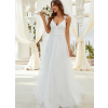 Dlouhé bílé plesové / svatební šaty na věneček Ever Pretty 216 Velikost: 36
