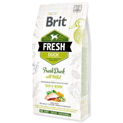 BRIT Dry Dog Fresh BRIT Fresh Duck with Millet Active Run & Work