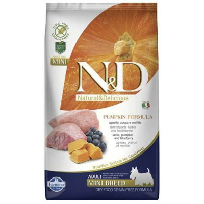 N & D N&D Grain Free Dog Adult Mini Pumpkin Lamb & Blueberry Hm: 7 kg