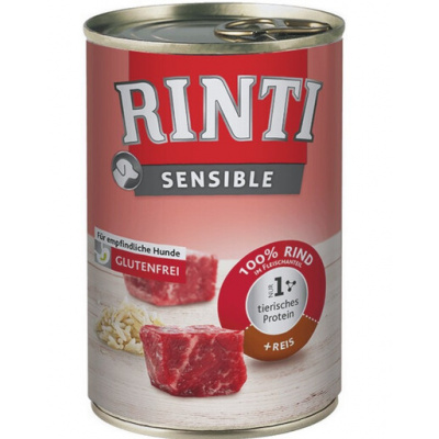 RINTI Sensible hovězí s rýží 6x400 g