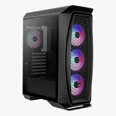 AEROCOOL skříň Aero One Frost ML G, Mid tower, 2x USB 3.0, 2x audio, 4x 120mm RGB Fan, bez zdroje (ACCM-PB17043-11)