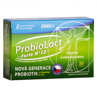 FAVEA ProbioLact forte s vitamínem C a D 30 tobolek