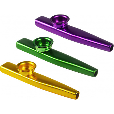 Sada 3 ks Kazoo - Fialové, zelené a zlaté