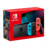 Nintendo Switch console with neon red & blue Joy-Con