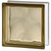 Seves glassblock Vitrablok Luxfera 1919-8WBN Wave Brown, s vlnkou, hnědá - Luxfery Basic
