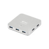 i-tec USB HUB METAL/ 7 portů/ USB 3.0/ napájecí adaptér/ propojovací kabel 90cm/ kovový, U3HUBMETAL7