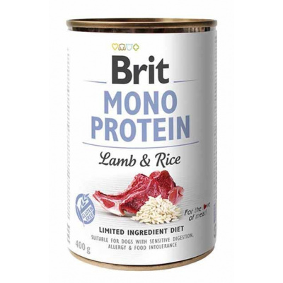 Brit Mono Protein - Lamb & Brown Rice konzerva 12x 400 g