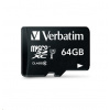 VERBATIM MicroSDXC karta 64GB Pro, U3 + adaptér - 47042