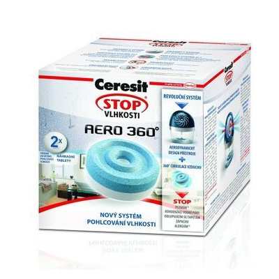 Ceresit STOP VLHKOSTI AERO 360° náhradní tablety 2v1 neutrální (2x450g) (CER-2259642)