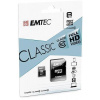 Paměťová karta "Classic", microSD, 8GB, 20/12 MB/s, adaptér, EMTEC ECMSDM8GHC10CG