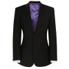 Pánské Tailored fit sako k obleku Avalino Brook Taverner - Běžná délka, Velikost 58, Barva Černá