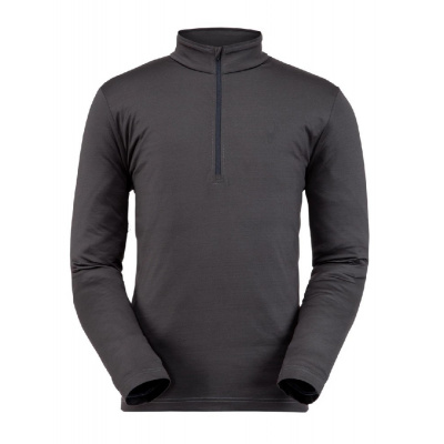 Spyder Prospect Zip T-neck ebony pánské funkční triko antracitová XXL