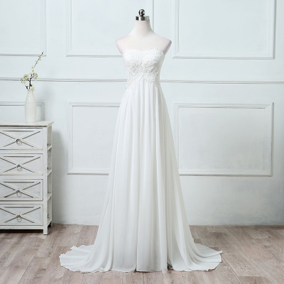 antické svatební šaty s krajkou Valencia Barva: Krémová, Velikost: XS-S