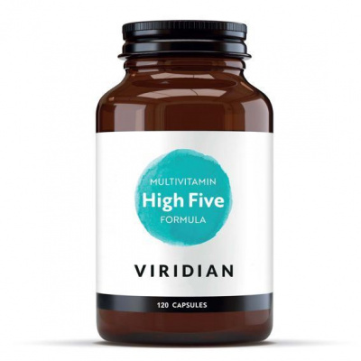 Viridian Nutrition High Five Multivitamin & Mineral Formula 120 kapslí (Multivitamín na stres a pro celkovou odolnost) Varianta: High Five Multivitamin and Mineral Formula 120 kapslí (Multivitamín na