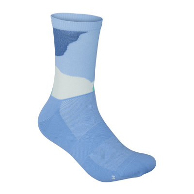 POC Essential Print Sock - Color Splashes Multi Basalt Blue Velikost: M