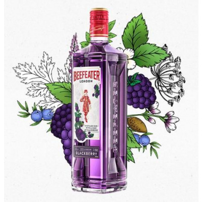 Beefeater Blackberry 37,5% 1l (holá láhev)