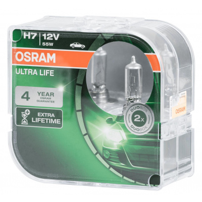 Ampoule Osram H7 12V 55W DUO BOX Ultra Life