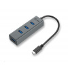 i-Tec USB-C Metal 4-portový HUB ; C31HUBMETAL403