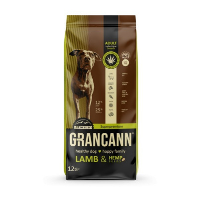 Grancann Lamb&Hemp seeds Adult medium&large breeds 12 kg