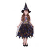 Dětský kostým čarodějnice barevná Pro věk 4-6 let