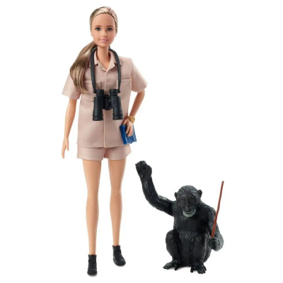 Mattel Barbie Inspirující ženy: Jane Goodall HCB82