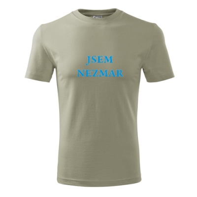 Khaki tričko jsem Nezmar - originální dárky pro muže