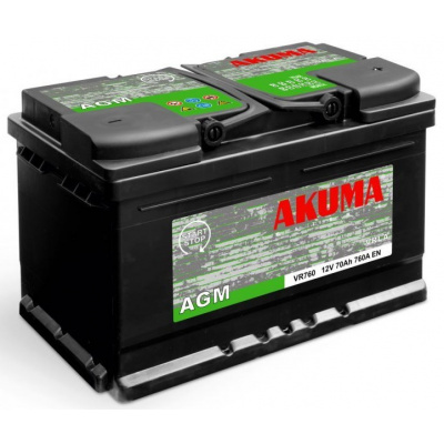 Autobaterie Akuma Start-Stop AGM 12V, 70Ah, 760A, VR 760