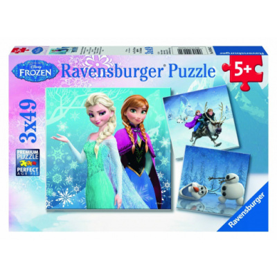 Ravensburger Puzzle Ledové království dobrodružství na sněhu 3x49 dílků